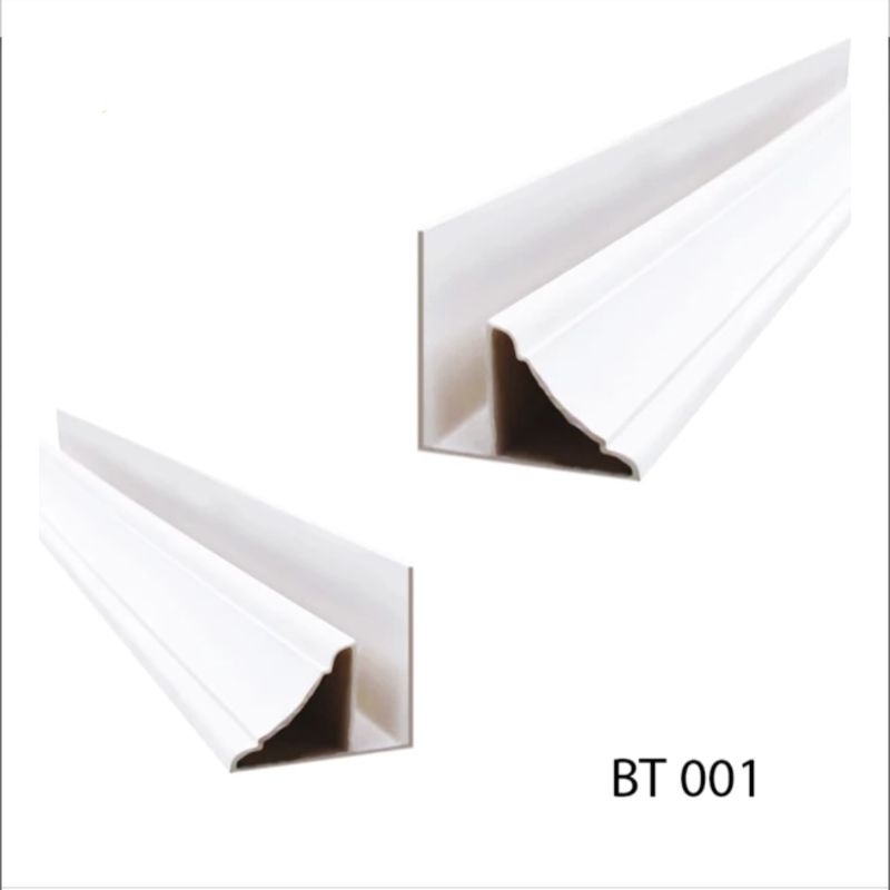 Lis Profil Polos Plafon PVC | Panjang 4 meter