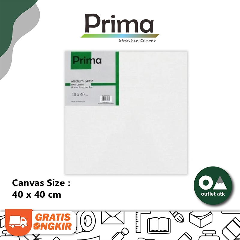 

Kanvas Lukis Painting Prima Canvas Green Series 40cm x 40cm