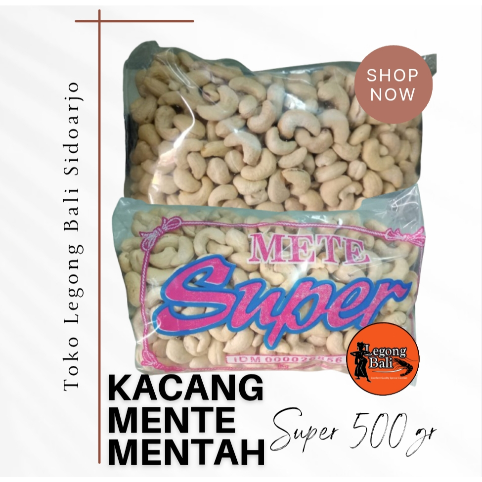 

Kacang Mente Mete Mede Mentah Super 500 gr