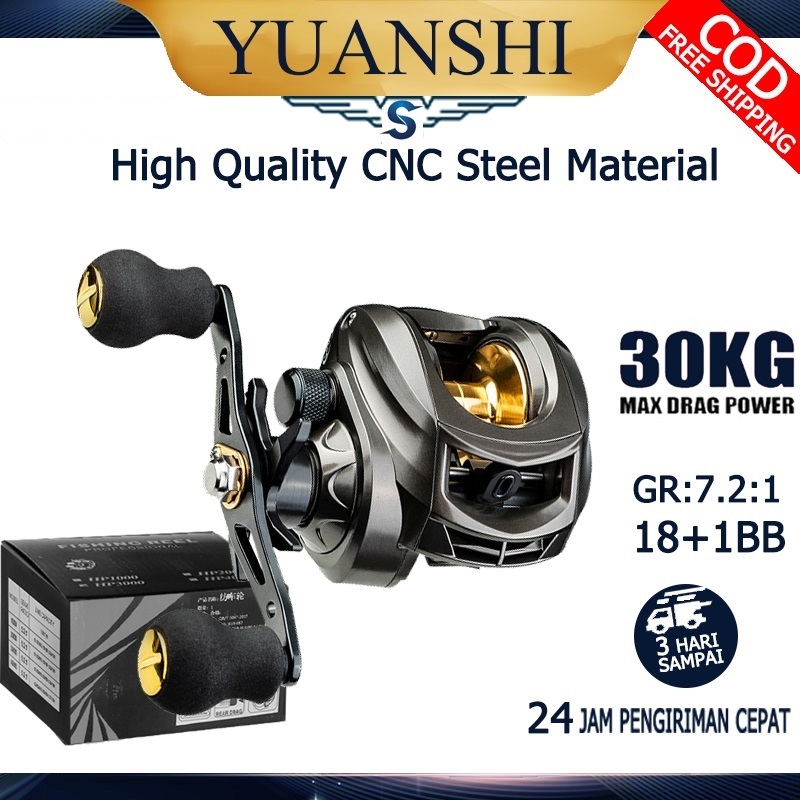 DAIDO Reel Pancing Casting Fishing Reel REEL BC SEAKINGS 18+1 BEARING Max Drag 30kg Daido Reel