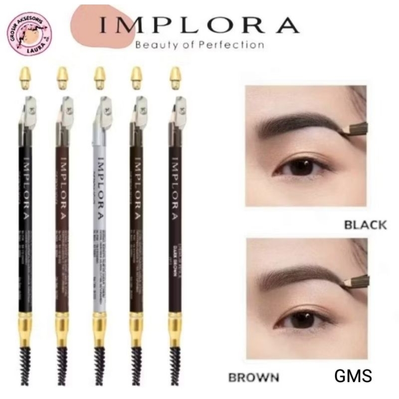 Pensil Alis Implora Eyebrow Make Up Murah Makassar