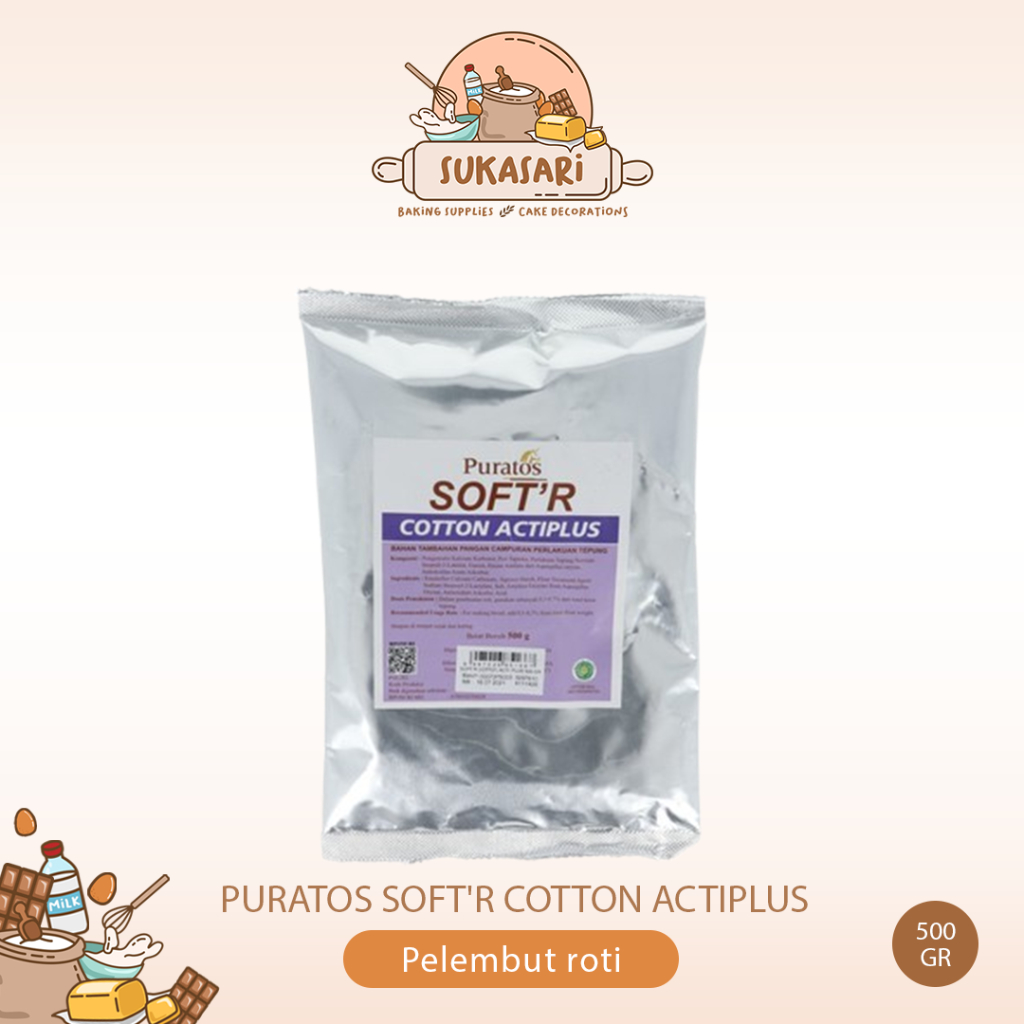 

Puratos Soft'R Cotton Actiplus 500gr Softr Pelembut roti Bread Improver