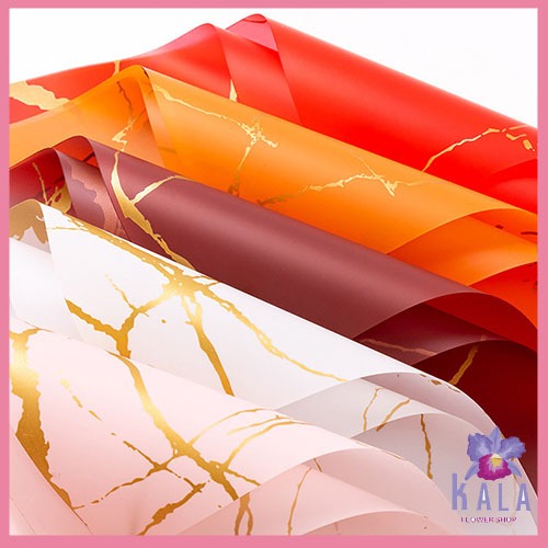

Flower Wrapping Kertas Bunga Buket Flower Paper Cellophane Marble Florist Ecer KB20