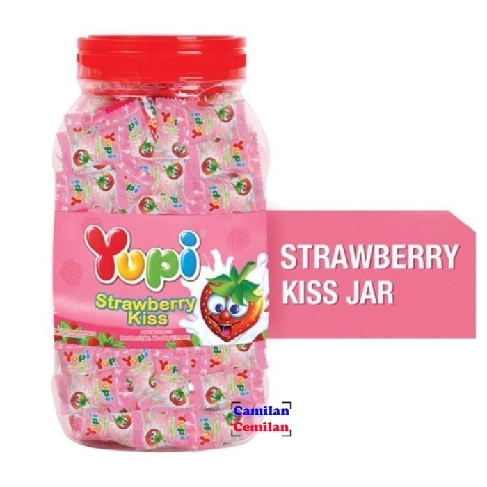 

Yupi strawberry kiss toples 300gr Termurah