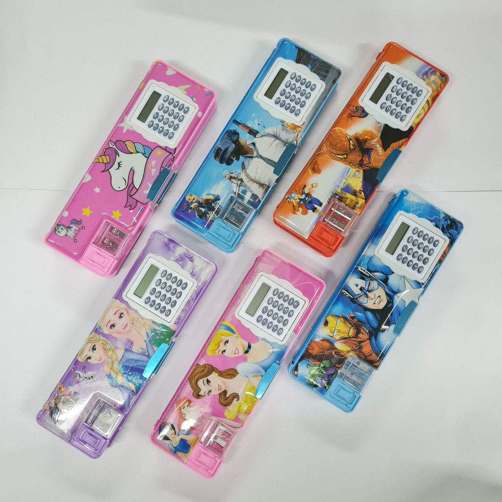 

Tempat Pensil Magnet Karakter + Kalkulator / Pencil Case Kalkulator