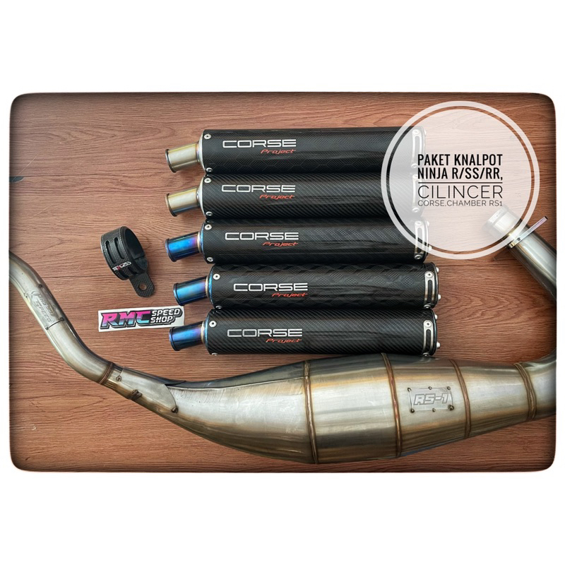 Knalpot Corse project carbon original Ninja R ninja ss ninja rr cobra stenlis / Knalpot Corse Projec