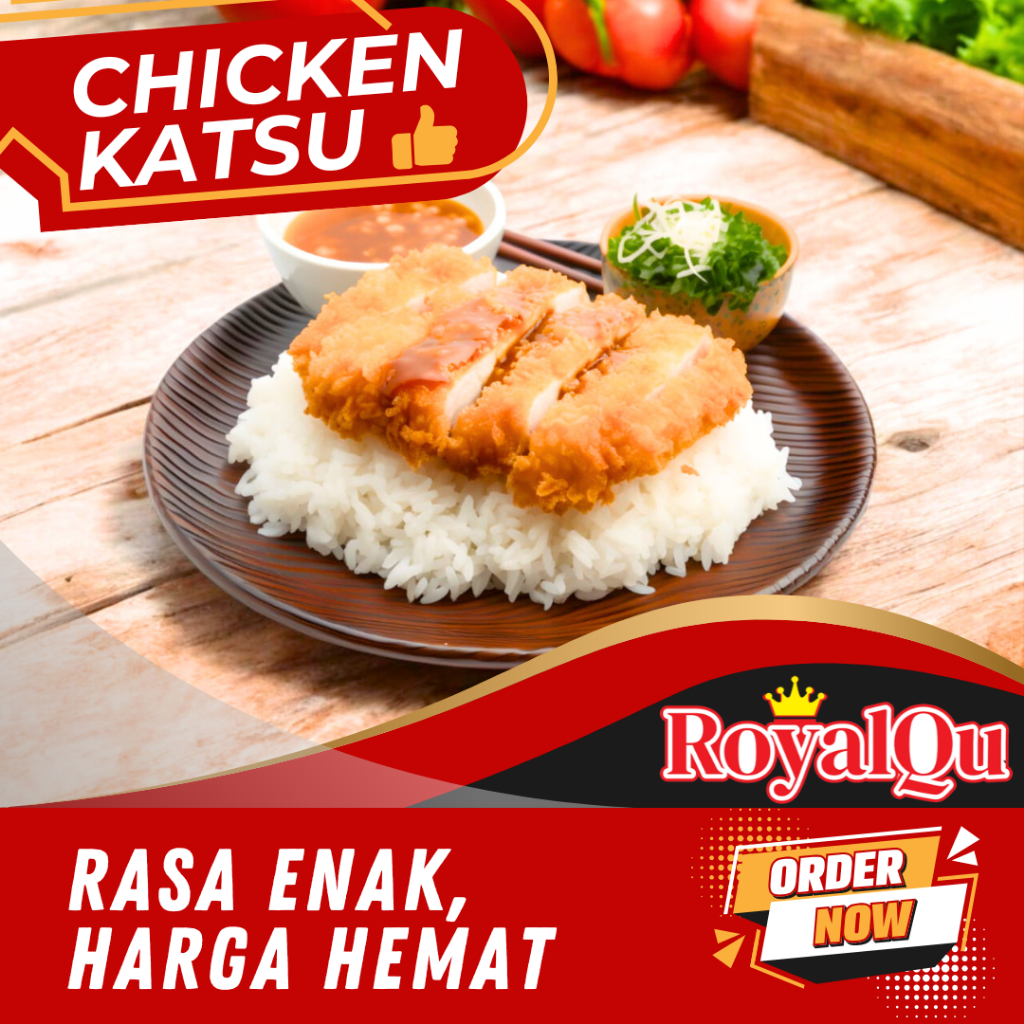 

ROYALQU Chicken Katsu Premium Tebal Besar Frozen Food Bento Ayam Katsu