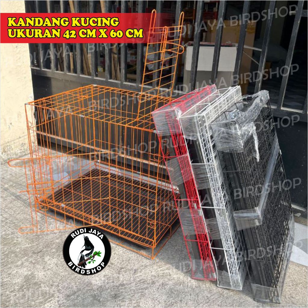 TERBARU KANDANG KUCING ANJING KELINCI UKURAN LEBAR 42 CM TINGGI 60 CM MODEL BIASA TIDAK TINGKAT
