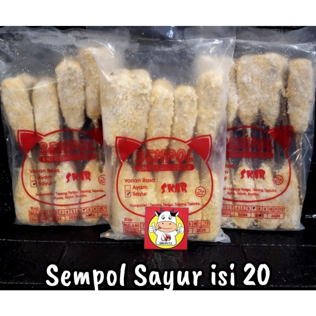 

SEMPOL SAYUR ISI 20 FROZEN FOOD SEMPOLAN SIAP GORENG - DISASS JOGJA