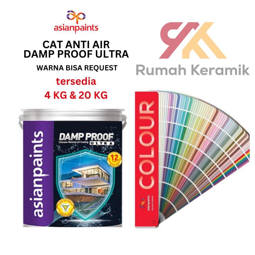 DAMP PROOF ULTRA Asian Paints Waterproofing Paint 4 Kg & 20 Kg | Cat Tembok Dinding Exterior Anti Ai
