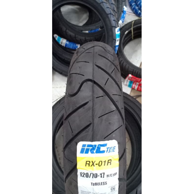 BAN LUAR TUBELESS 120/70-17 IRC RX-01R
