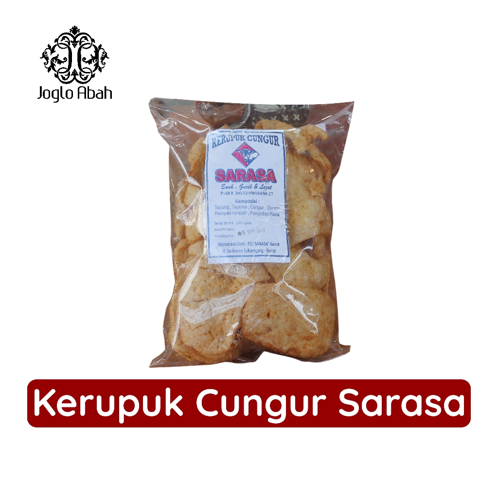 

Kerupuk Cungur Sarasa 240gr - Joglo Abah