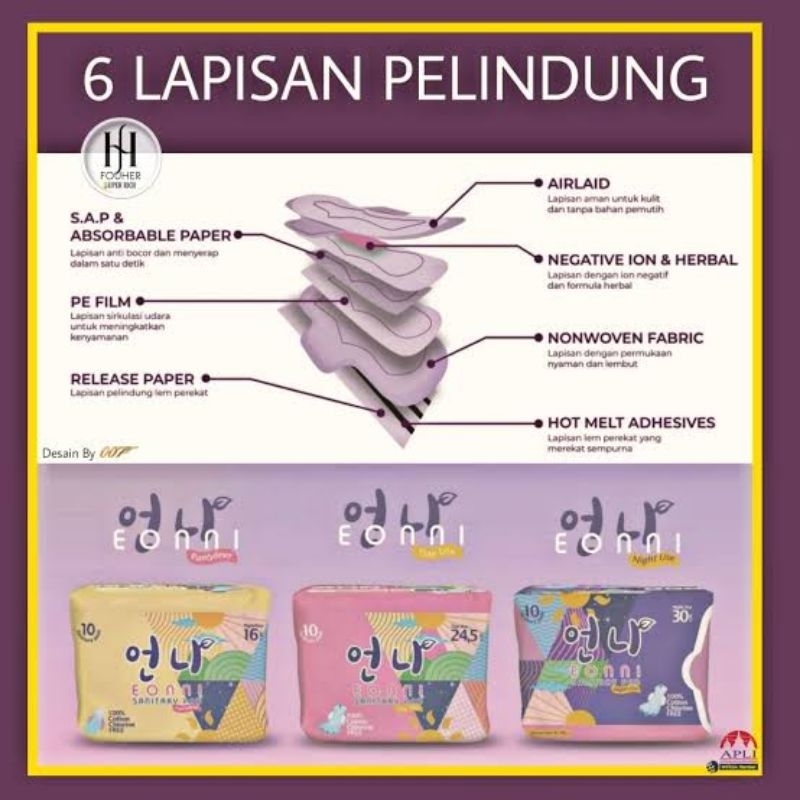 Bintang.Craft Pembalut Eonni Day, Eonni Pantylaner