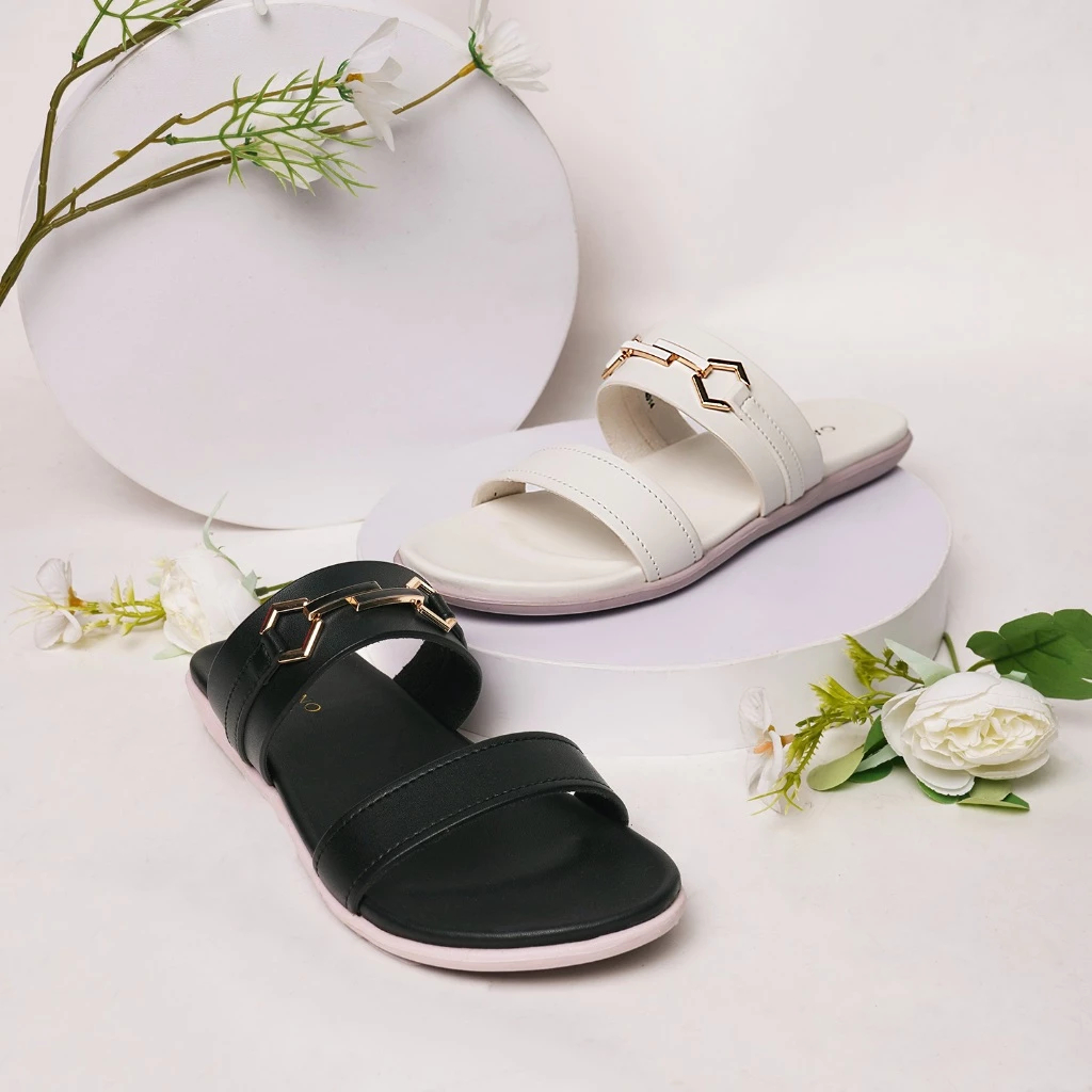 Gabino Sandal Wanita Slip On Casual Sumi