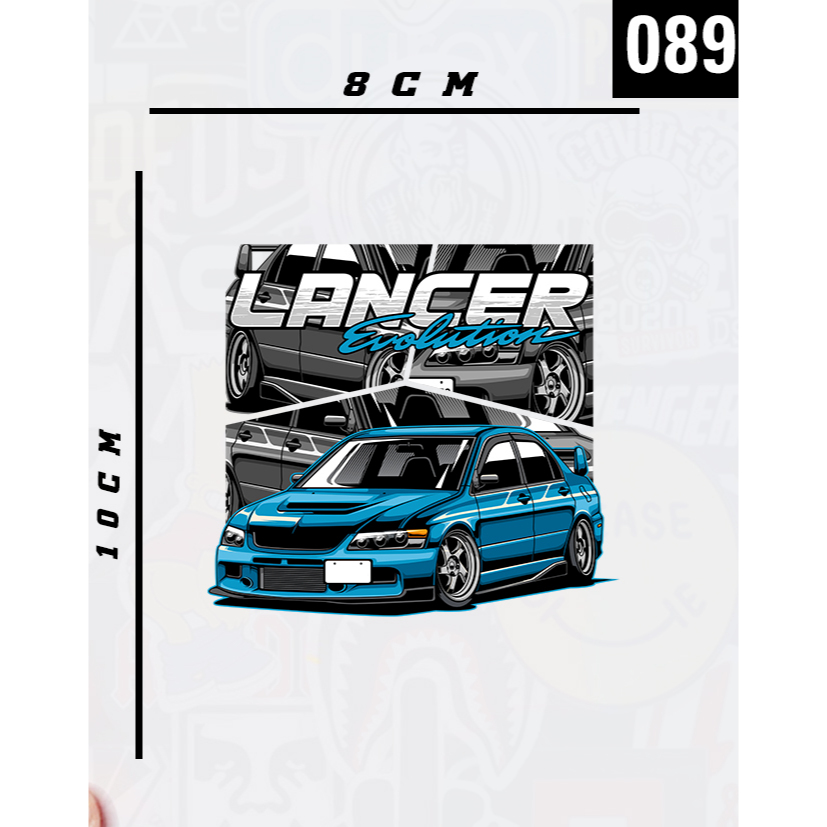 

SABLON SETRIKA STIKER KAOS SABLON DTF PRINTING TEMA CARS V6
