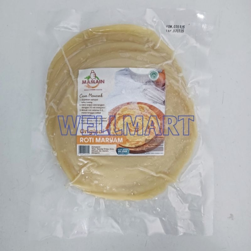 

Roti Maryam Original Mamain 400gr Isi 5 Pcs Roti Maryam Frozen