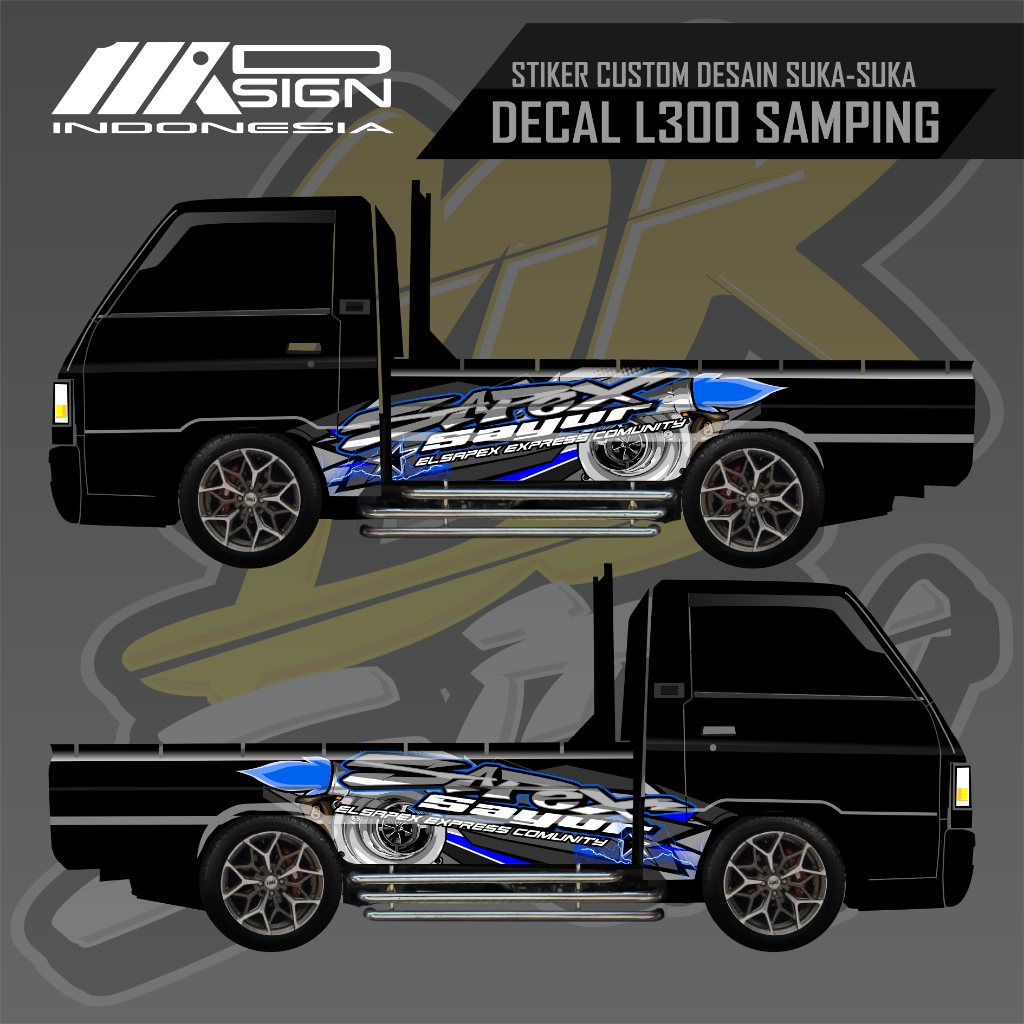 STIKER DECAL SAMPING STRIPPING PICKUP L300 BISA REQUEST