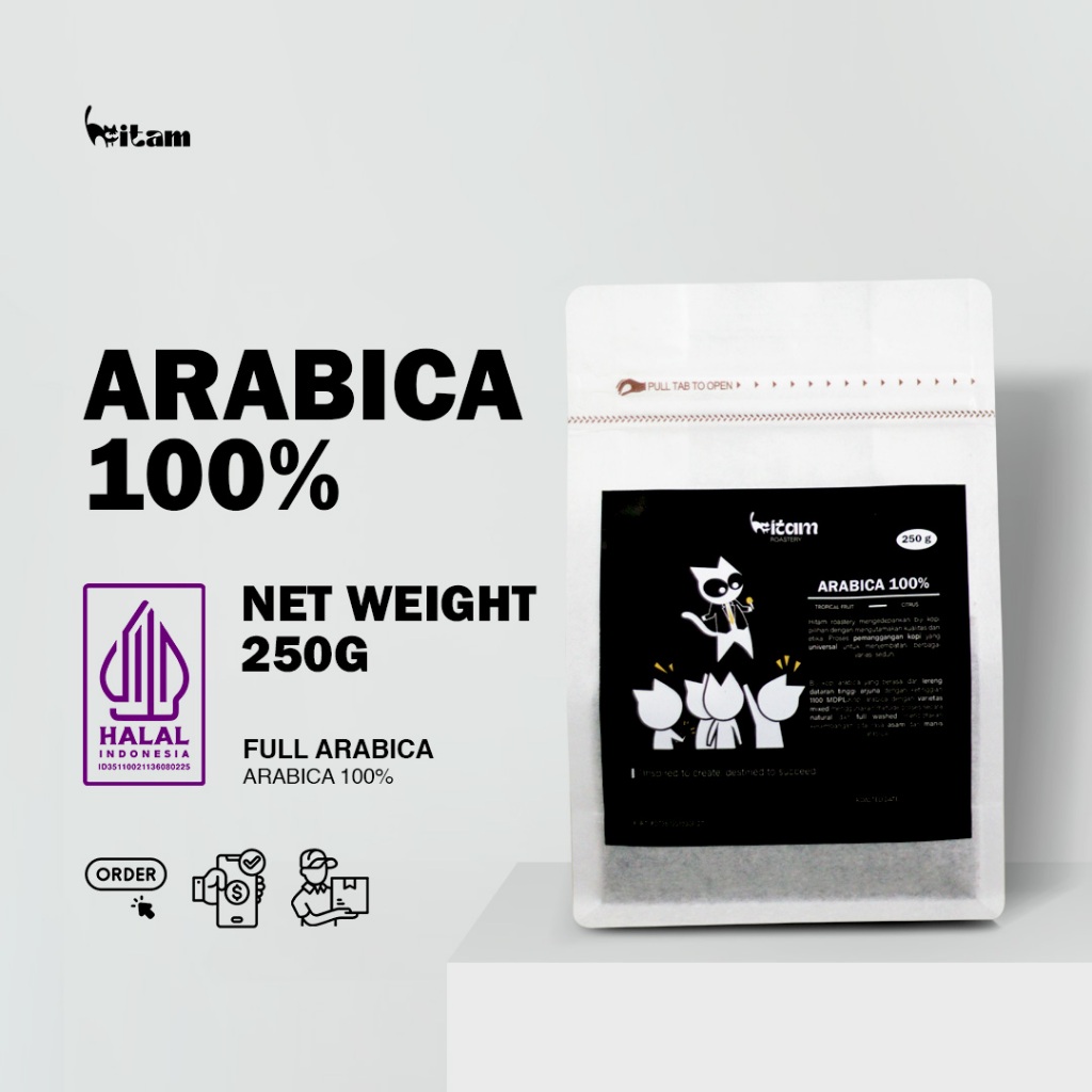 

Espresso Blend Full Arabika 250 gram Hitam Roastery