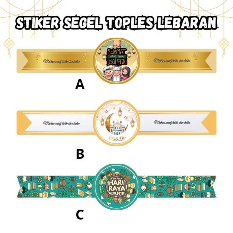 

Stiker Segel / Stiker Toples Lebaran / Stiker Hampers Lebaran