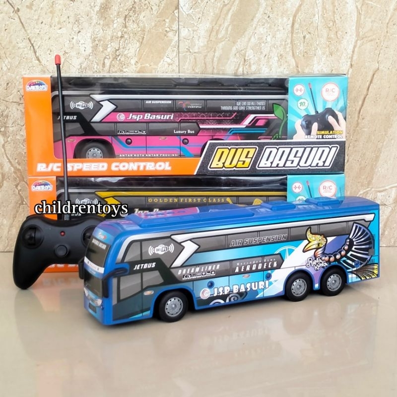 Mainan Mobil Rc Bus Basuri / Mobil Remote Control Bus Basuri Telolet
