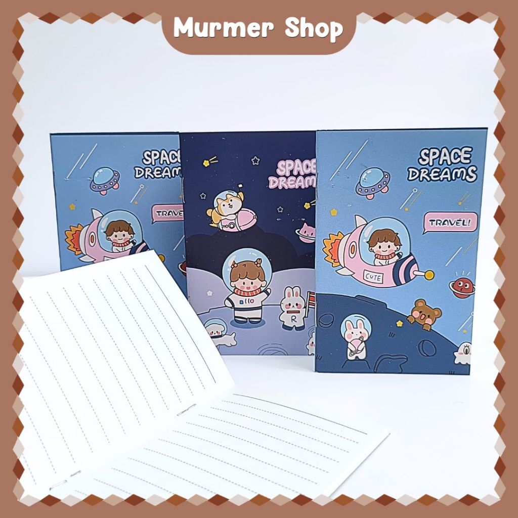 

Notebook A7 Space Dreams HX-804 Buku Kecil Catatan Mini Saku Memo Astronot Motif Kartun Lucu