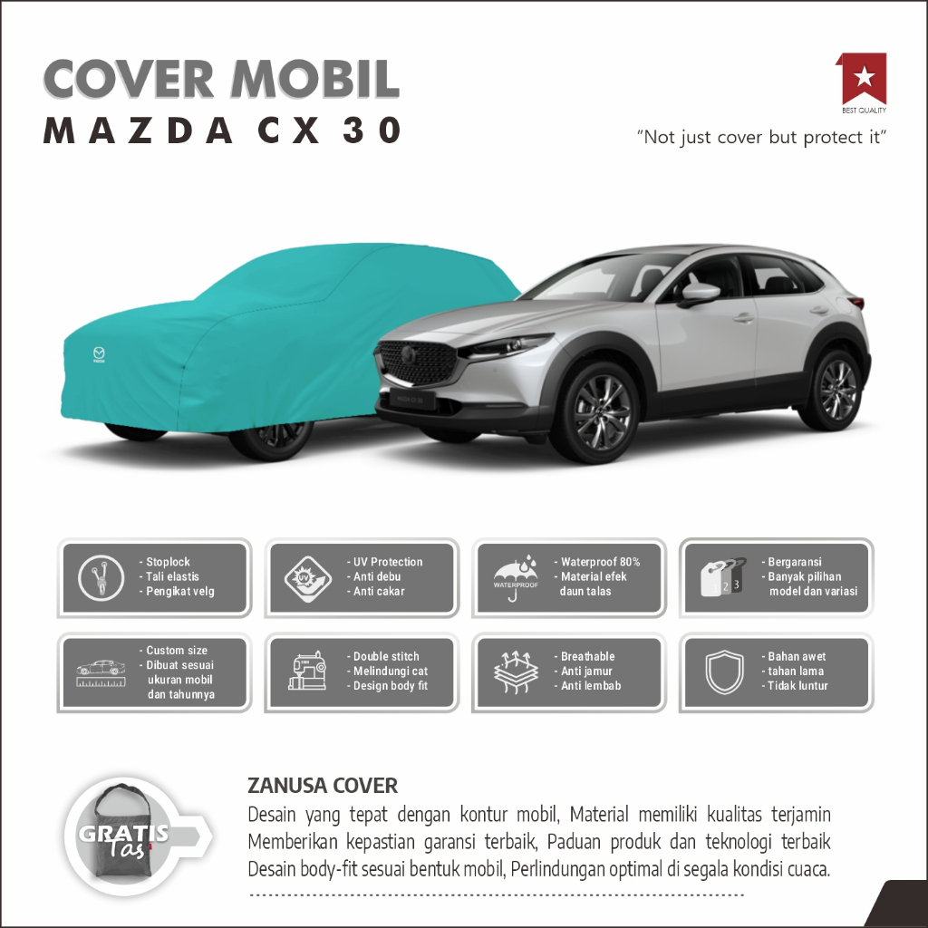 BODY COVER MOBIL MAZDA CX 30, SARUNG MOBIL MAZDA CX 30, SELIMUT MOBIL MAZDA CX 30