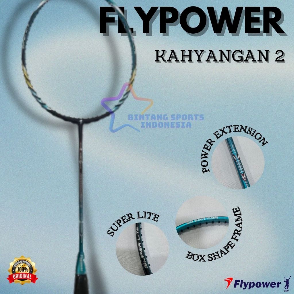 RAKET FLYPOWER BULUTANGKIS BADMINTON FLYPOWER KAHYANGAN 2 ORIGINAL