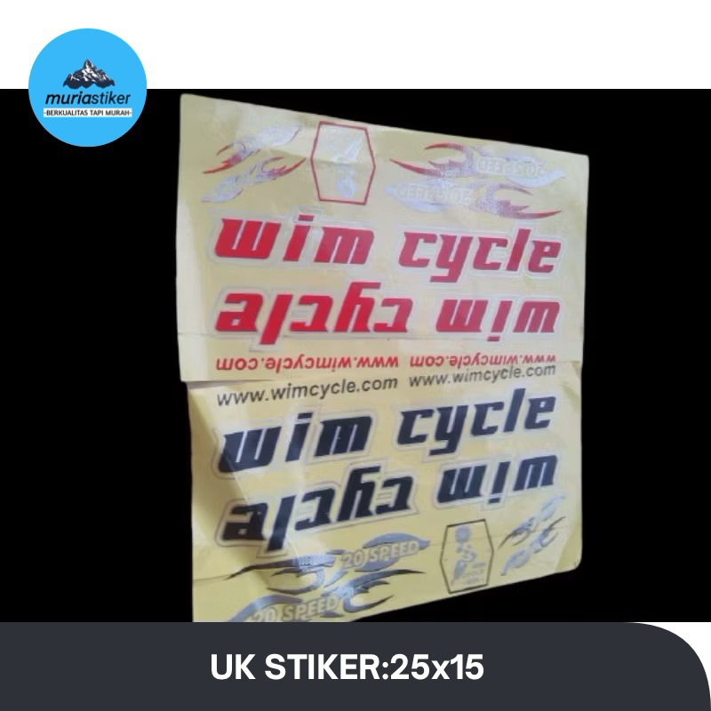 Stiker Sepeda Wimcycle Speed