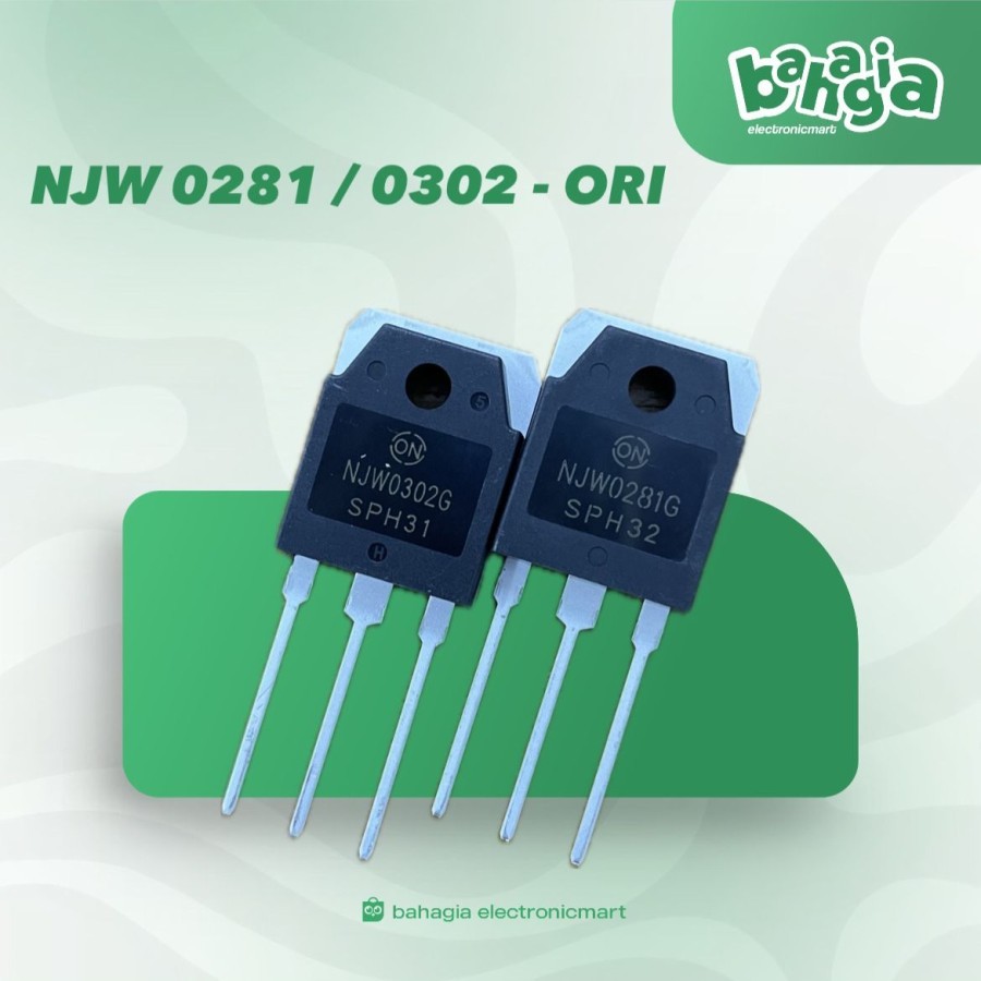 TRANSISTOR TR NJW0302G NJW0281G NJW 0302 NJW 0281 SET ORIGINAL