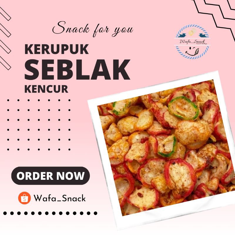 

HARGA GROSIR TERMURAH SEBLAK KENCUR KERUPUK BANTAT ISI 500gram