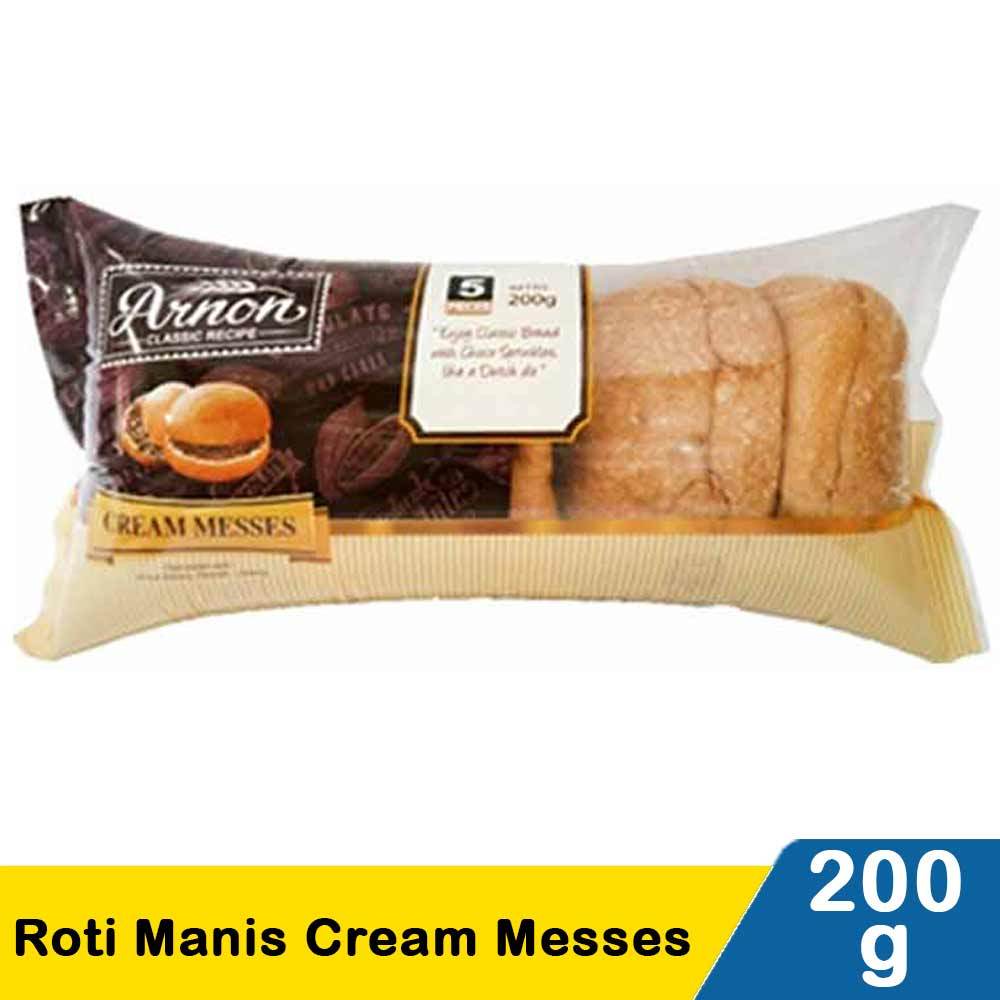 

Arnon Roti Manis 5’s Cream Messes 200g – Lembut, Manis, & Cokelatnya Lumer!