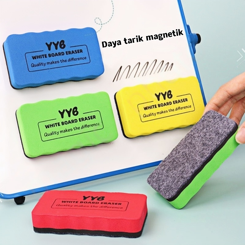 

Penghapus Papan Tulis Magnetik - Warna Acak, Tempel di Papan, Anti Jatuh Kantor/Sekolah