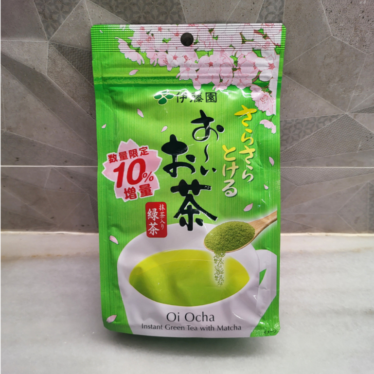 

ITOEN Oi Ocha Instant Green Tea Powder Hot And Cold 100 cups 80g Bubuk