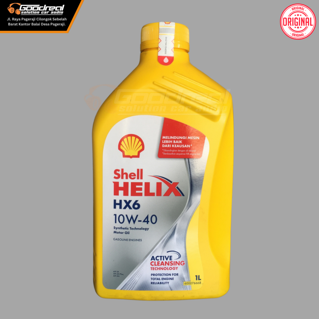 Oli Shell Helix HX-6 Ukuran 1 Liter 10W - 40 Kuning