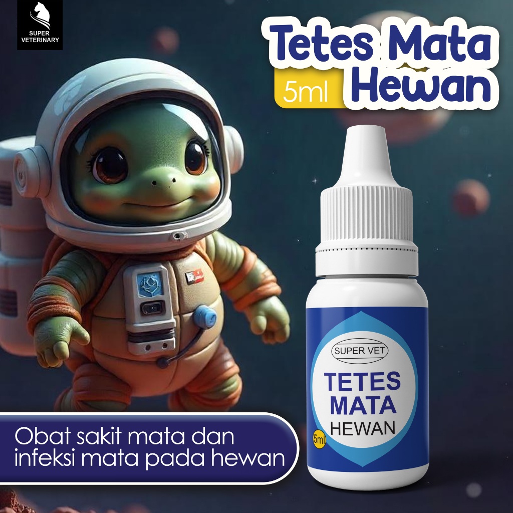 Obat Tetes Mata Hewan 5 ml - Obat Tetes Mata Semua Hewan - Mengobati semua sakit mata hewan SUPERVET