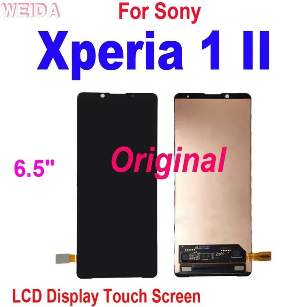 6.5  Original For Sony Xperia 1 II LCD Display With Frame XQ-AT51 XQ-AT52 LCD Touch Screen Digitizer