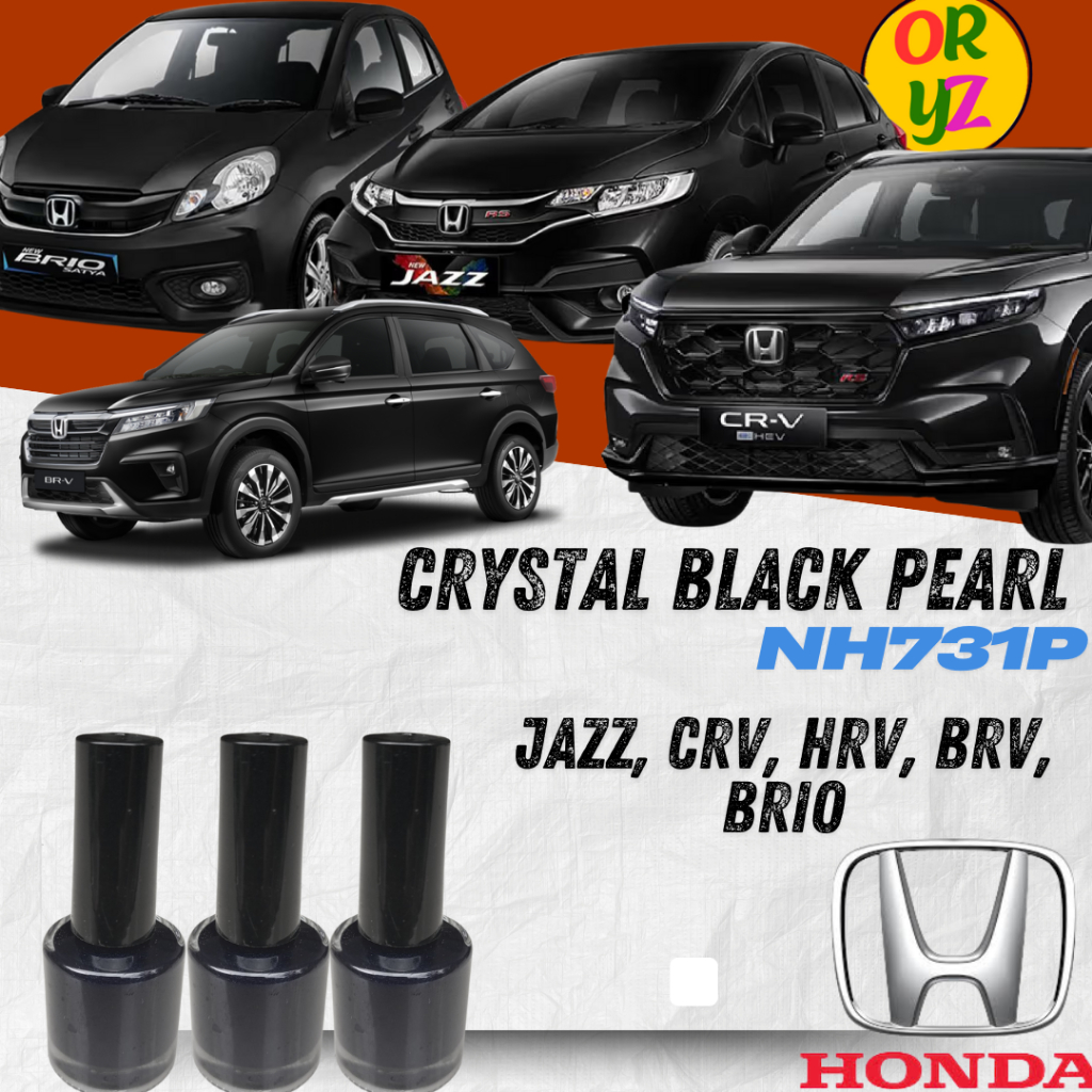 Cat Oles Penghilang Baret Mobil Crystal Black Pearl - Honda Jazz, CRV, HRV, BRV, Brio NH731P Hitam