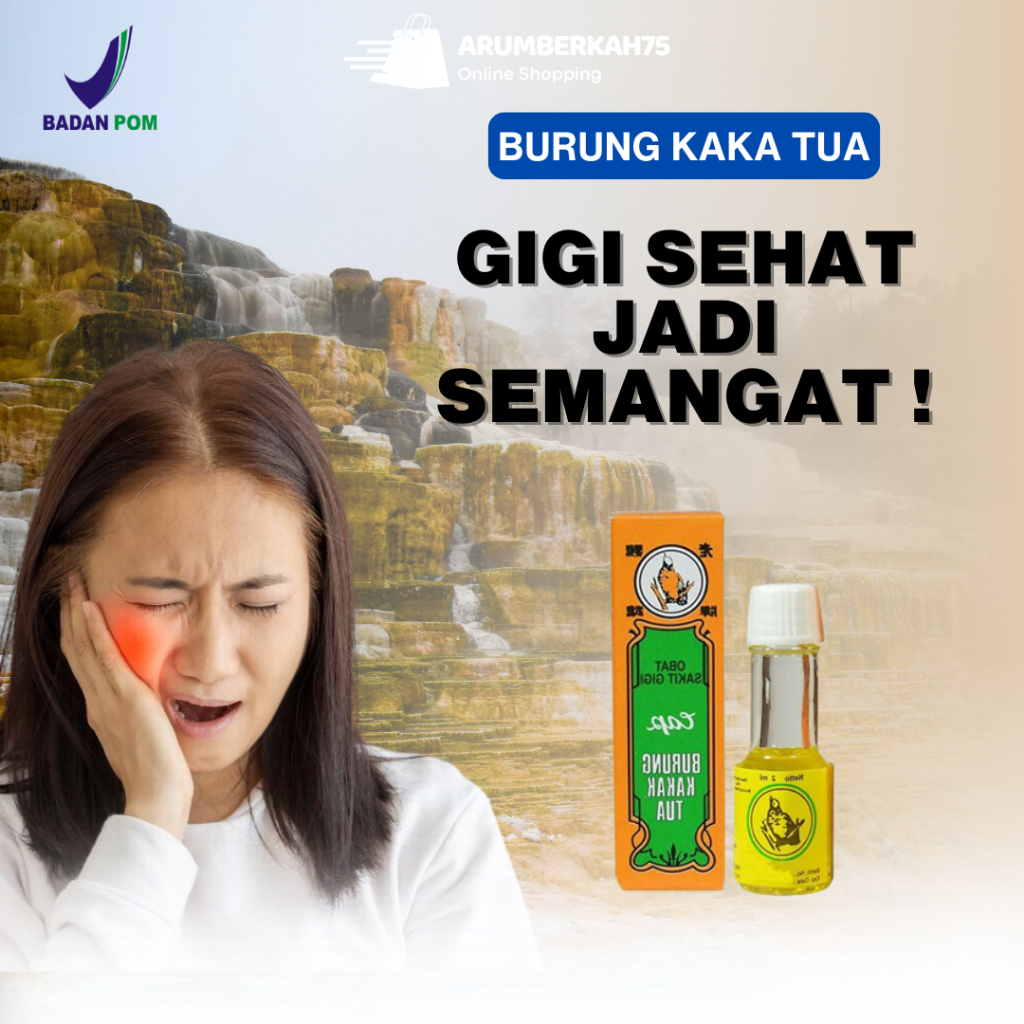 Obat sakit gigi cap kakak tua original untuk gigi bolong gusi bengkak dan sakit gigi paling ampuh