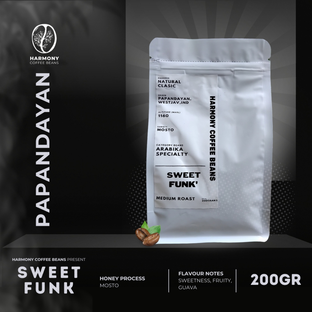 

Kopi Arabika Papandayan Natural Clasic Kopi Asli - Coffee, Hitam Kemasan 200gr