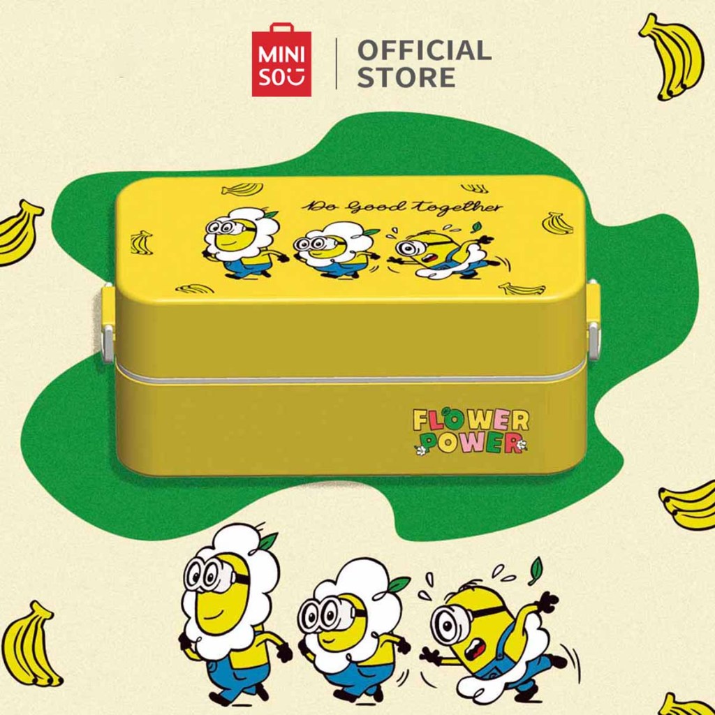 Miniso x Daisy Minions Collection Kotak Bento Bento Box 1500ml/1200ml/1000ml