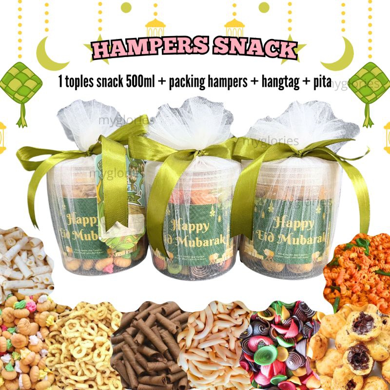 

Aneka Hampers Snack Lebaran 1 TOPLES Camilan Parcel Makanan Ringan Murah Soes Coklat Astor Kue Kering Bingkisan Idul Fitri