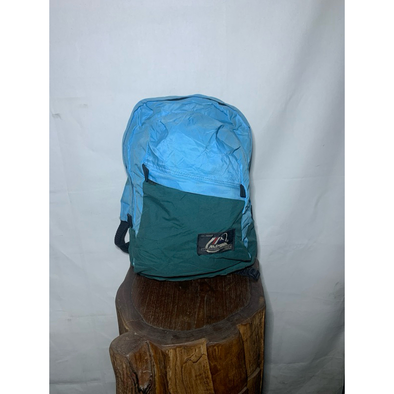 Tas Alpina Warna Biru Langit Hijau ukuran Sedang