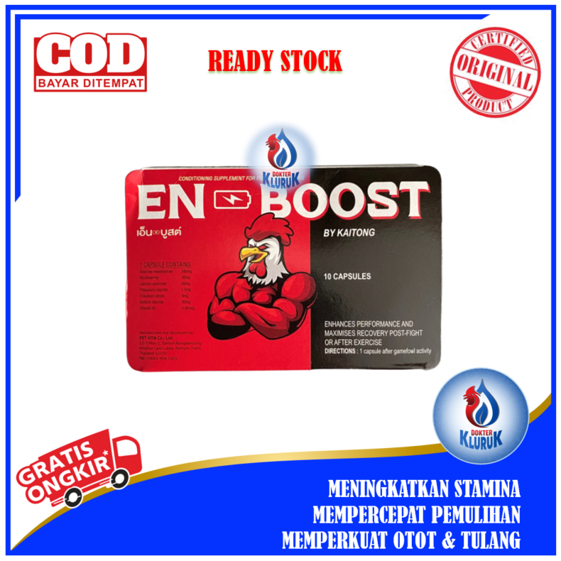Kaitong EN-BOOST Vitamin Suplemen Ayam Kombo Kaitong ( 10 Kapsul )