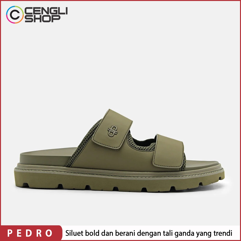 PM080 SANDAL SLIDE PEDRO PRIA ORIGINAL SENDAL HIJAU GREEN