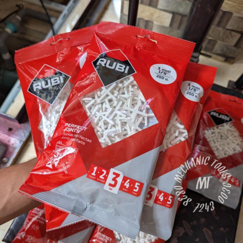 Tile spacer kramik 3 mm Rubi Accesories pembatas Nat keramik granit