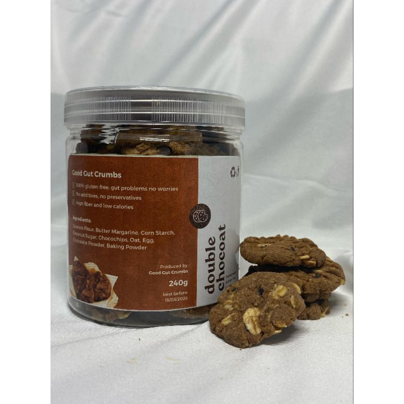 

[Good Gut Crumbs] Double Chocoat Gluten-Free Cookies