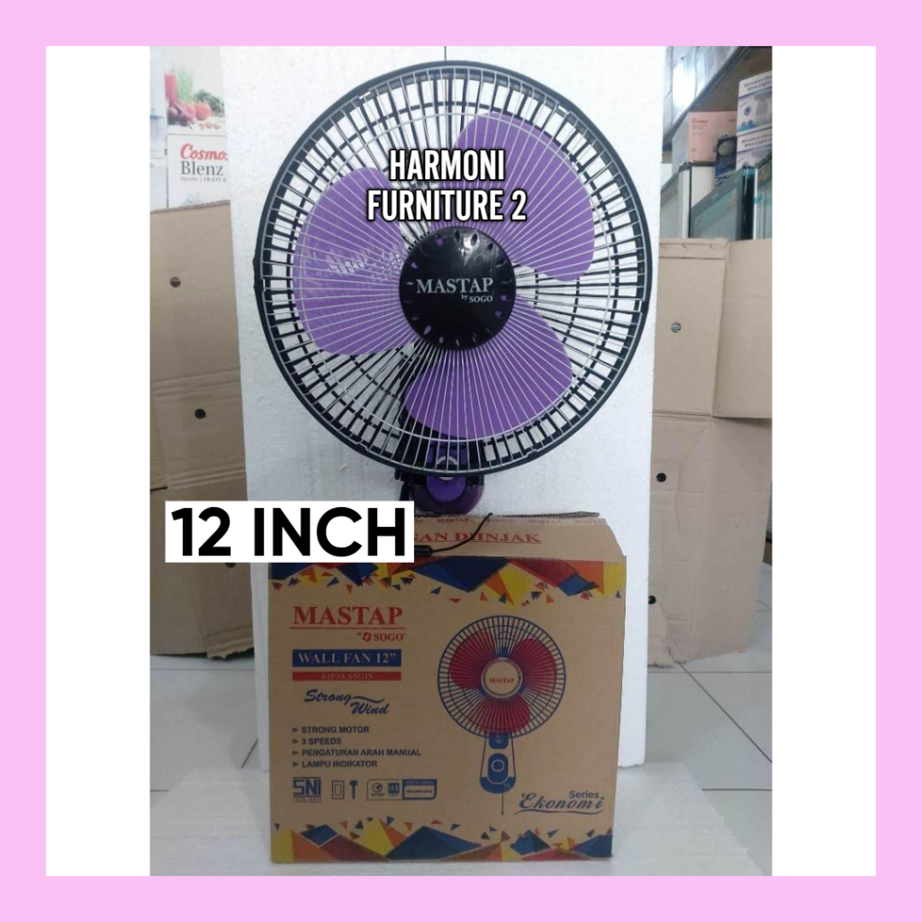KIPAS ANGIN DINDING 12 INCH MASTAP BY SOGO WALL FAN 12 INCH MASTAP BY SOGO