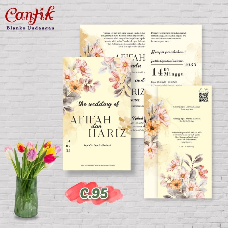 UNDANGAN PERNIKAHAN Cantik 95