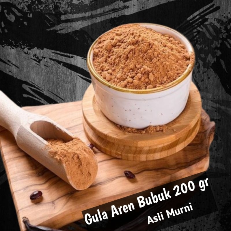 

Gula Aren Bubuk 200 gram - Gula Aren Bubuk Asli Murni Tanpa Campuran