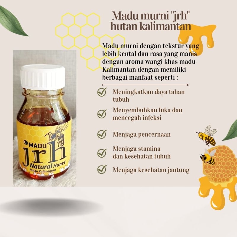 

Madu JRH - Murni asli hutan kalimantan 350 gram